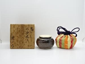 松本鉄山造　古瀬戸内海茶入（共箱）　□z